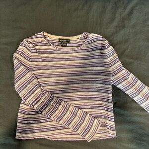 Eddie Bauer Multicolor Striped Knit Top